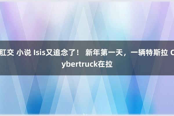 肛交 小说 Isis又追念了！ 新年第一天，一辆特斯拉 Cybertruck在拉